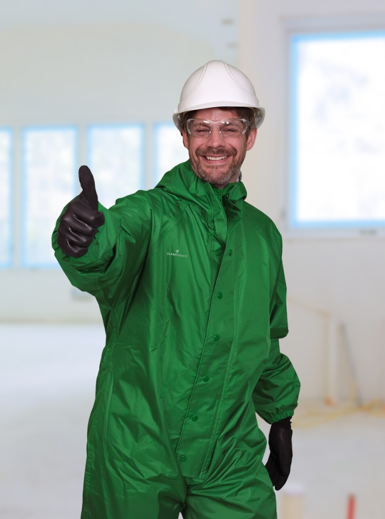 Eine Reinigungskraft der GlanzSauber Gebäudereinigung BochumEine Reinigungskraft der GlanzSauber Baureinigung Bochum